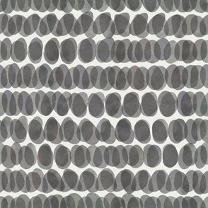 Charcoal monochrome abstract pebbles for coastal wallpaper