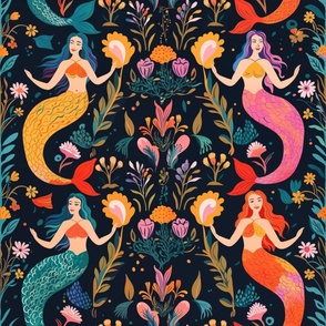 Mermaids Tapestry