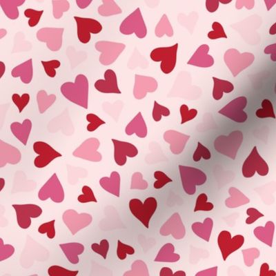 Playful Heart Confetti - Pink and Red