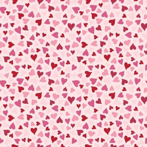 Playful Heart Confetti - Pink and Red