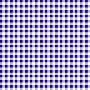 3xSmall Scale ditsy- Non-Directional - Plain Gingham - Dark Purple - Light Purple - White