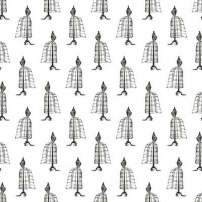 Vintage Dress Form Pattern | Victorian Dress Form | Dressmaking | Dressmakers | Sewing | Seamstress | Black and White | 1
