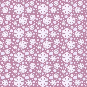 Painted Snowflakes Pink