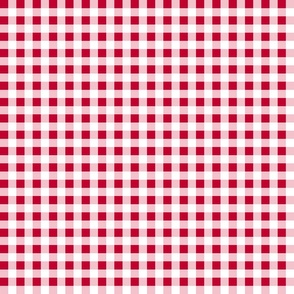 3xSmall Scale Ditsy- Non-Directional - Plain Red Gingham - Christmas - Valentine - Picnic Camping