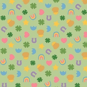 Colorful Clovers and Charms - 1/2 inch