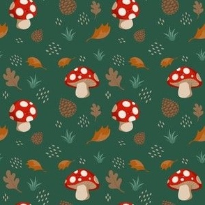 Cute Green Mushrooms