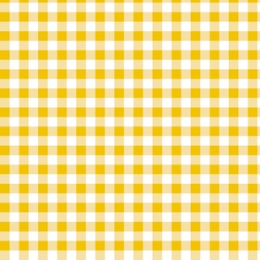 2xSmall Scale - Non-Directional - Plain Gingham - Dark Yellow - Light Yellow - White