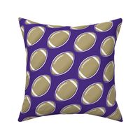 Football Diagonal (Purple and Gold)