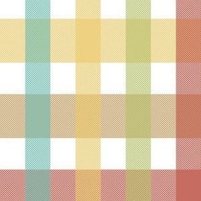 Pastel Plaid Check (3/4" columns x 3/4" & 1-5/16" rows)