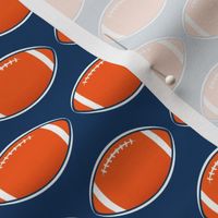 Football Stripe (Navy and Orange)