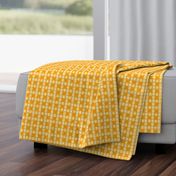 Mustard, pastel yellow, beige hand pained check small