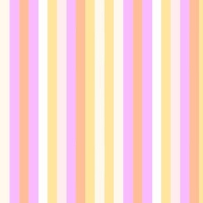 Dollhouse stripes with peach fuzz