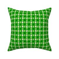 Green pastel green light beige hand painted check small