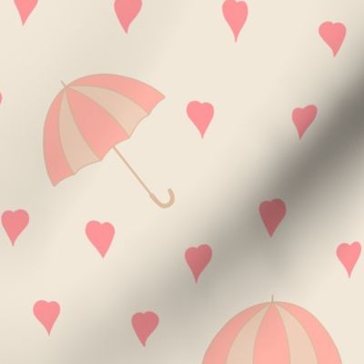 I love rain - pink Valentines day