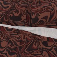 Swirls Of Liquid Art in Leather and Mahogany Brown