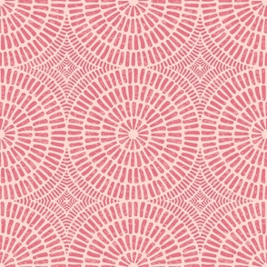 Antique Mosaic Circles - Rose Blush