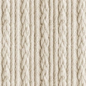 RIB KNIT EFFECT ECRU FLWRHT