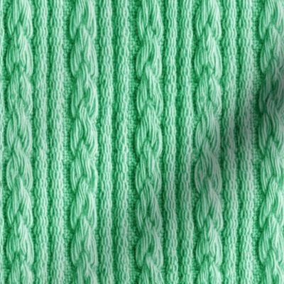 RIB KNIT EFFECT GREEN FLWRHT