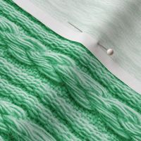 RIB KNIT EFFECT GREEN FLWRHT