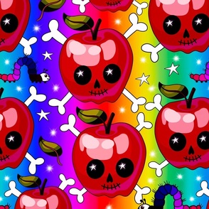 Spooky Apples Red Rainbow Ombre - No. 1