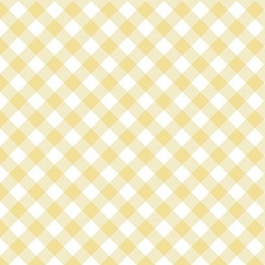 (M) gingham diagonal yellow Medium scale