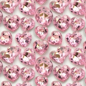 Pink Diamond Hearts 