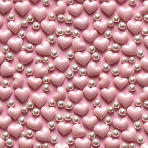 Pink Pearl Hearts