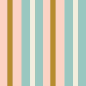 Pink, Blue, Brown and Cream Stripes_MED