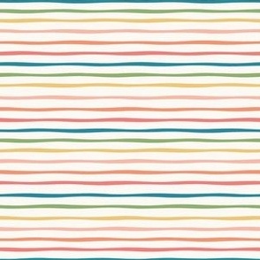 mini rainbow stripe / B