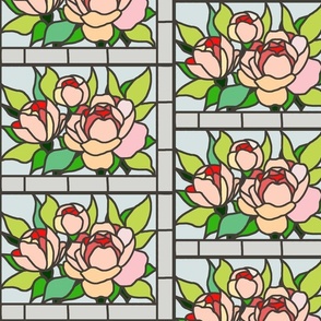 Stained Glass Peonies 