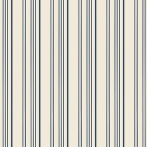 Vintage stripes / Jeans blue + beige
