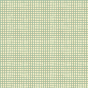 Green Check// Gingham//Small// 4"x4"