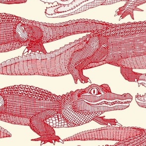 just alligators vermillion red