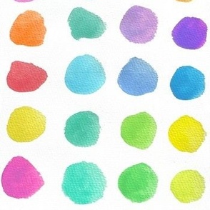 Rainbow Watercolor Spots 