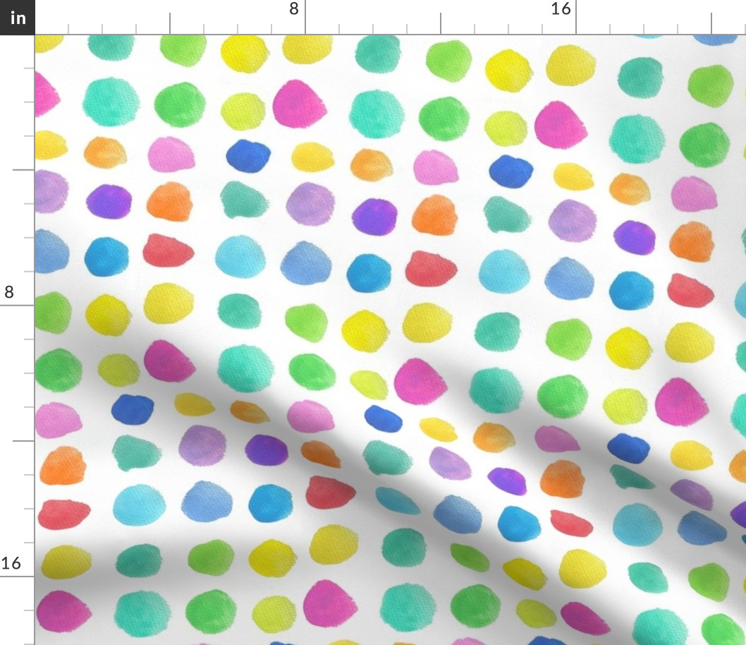 Rainbow Watercolor Spots 