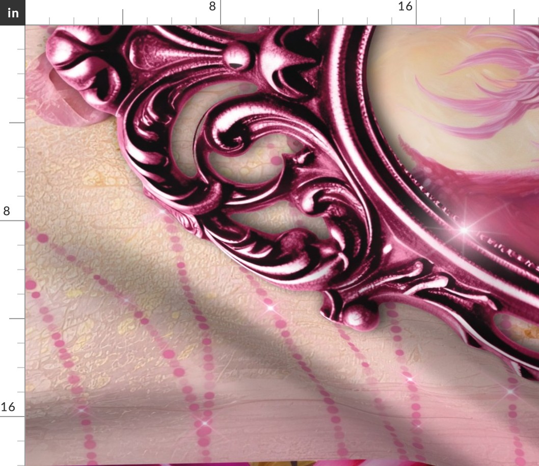 36x54 pink dragon floral blanket