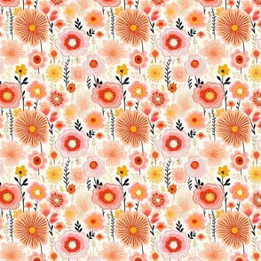 Peach Fantasy Floral 2