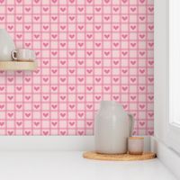 Pink Heart Gingham