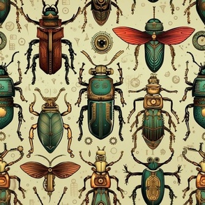 vintage steampunk bugs
