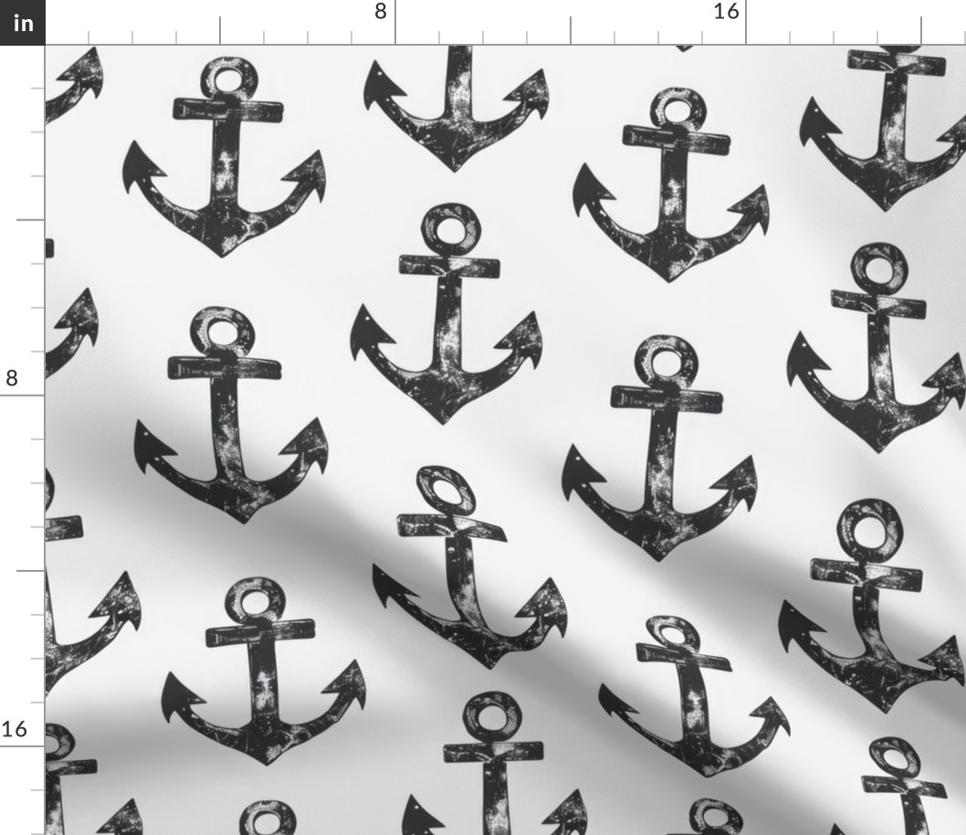 weathered anchors white
