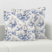 Easter Elegance - Bunny Toile Fabric Pattern
