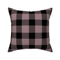 2 Inch Buffalo Check Faded Dusty Pink and Black