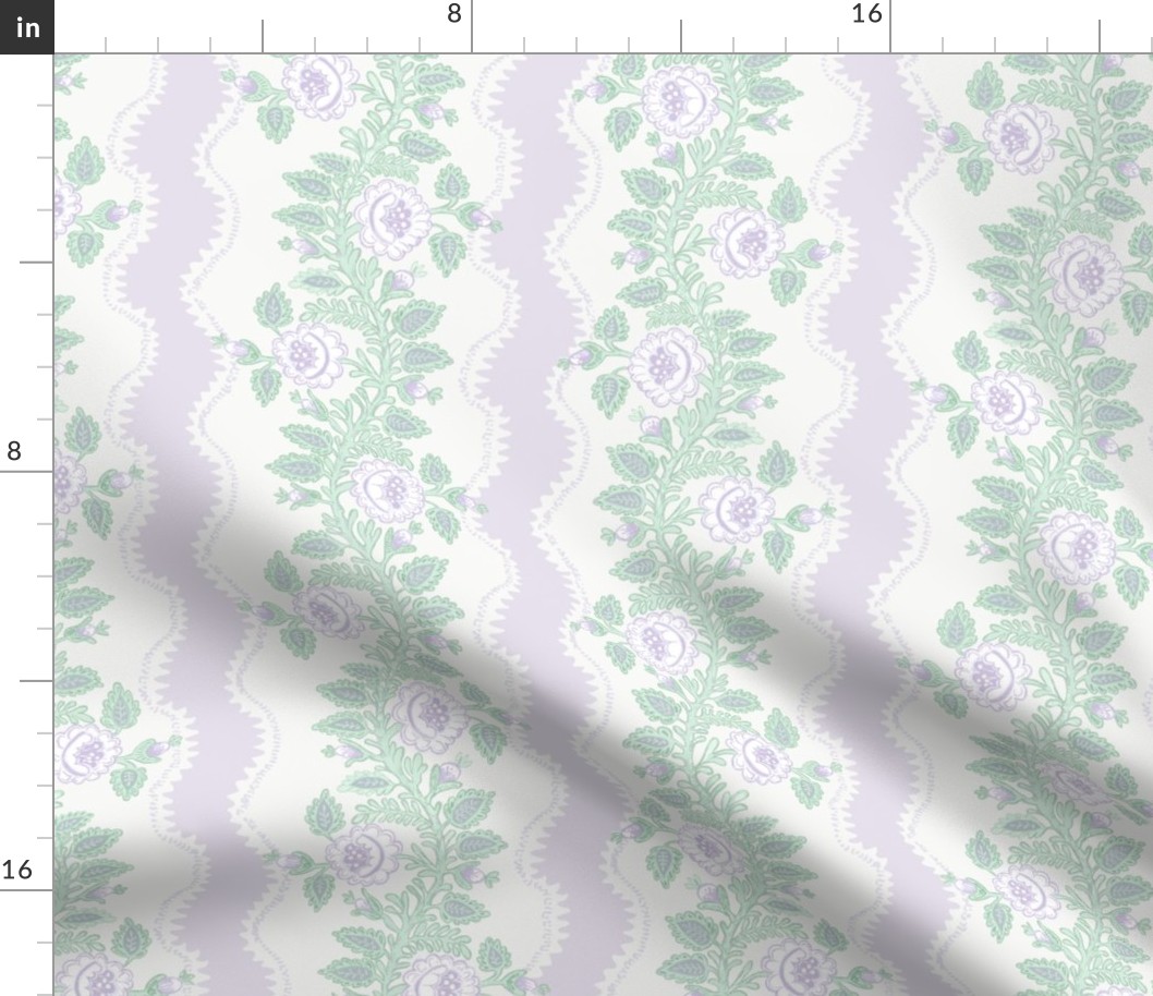 Etta Floral Stripe Lilac