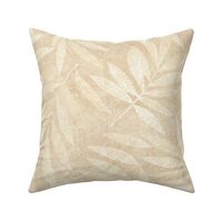 Textured Leaf - Warm Beige