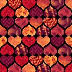 Collage Hearts Pattern