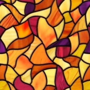 Stained Glass Fire Pattern