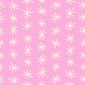 Astericks Pink and White