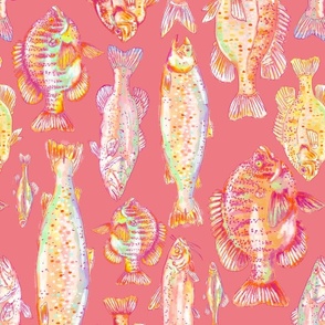 Pantone Peach Blossom  Fish