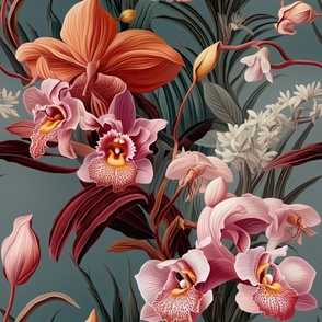 Romantic Blushing Pink Orchids ATL_2222