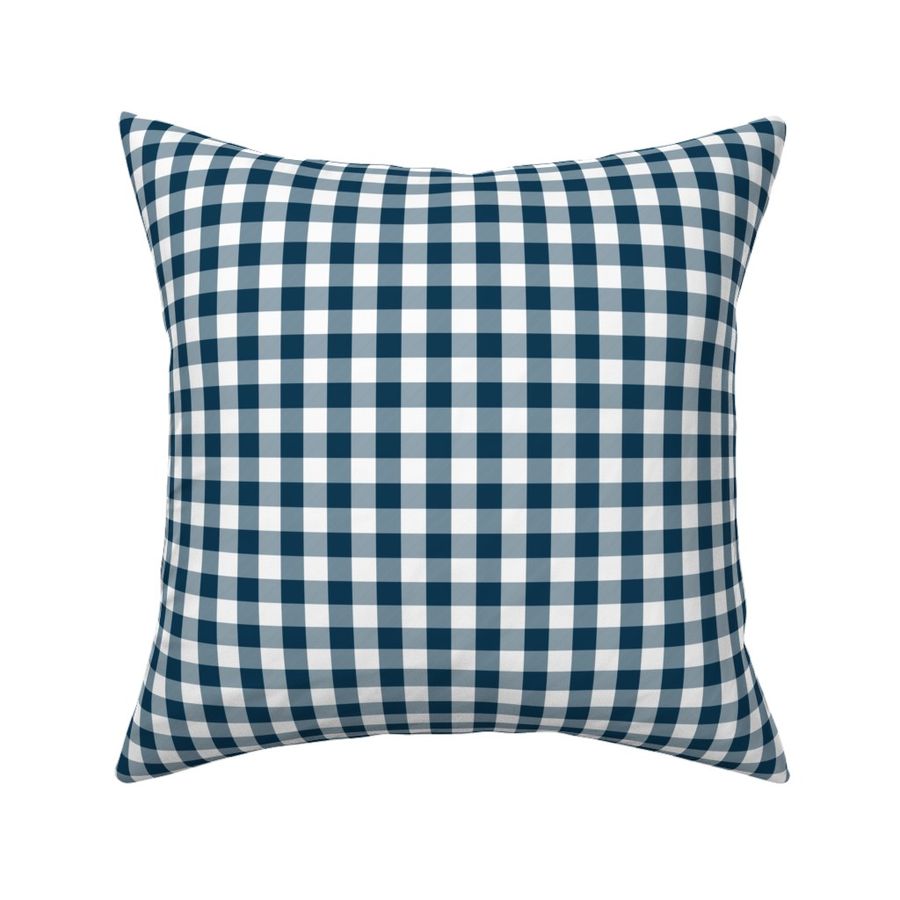 1/2 Inch Buffalo Check | Half Inch Check Navy Blue and White